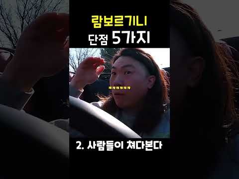 람보르기니 사기 전에 꼭 보세요 (5가지 단점)