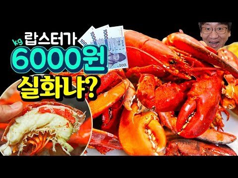 가장 저렴한 랍스터를 사왔습니다. 솔직한 후기(Korea's cheapest lobster)