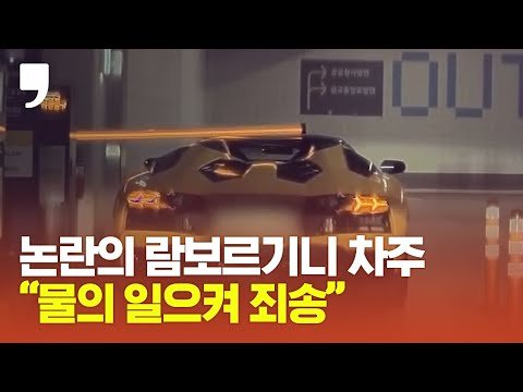 주차비 안 내고 빠져나간 람보르기니 차주 “물의 일으켜 죄송”
