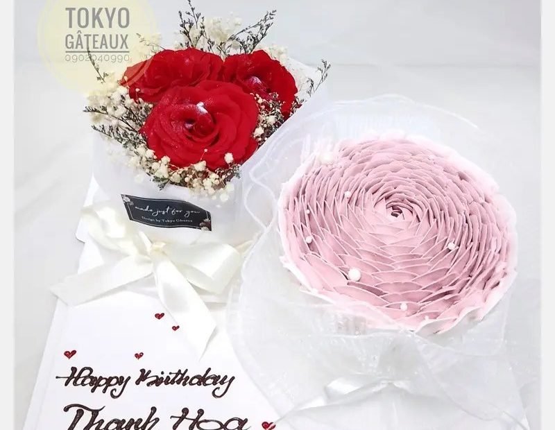 Bhkt56 - Bánh Sinh Nhật Đóa Hoa Xinh Sz14 - Tokyo Gateaux - Đặt Bánh Lấy  Ngay Tại Hà Nội