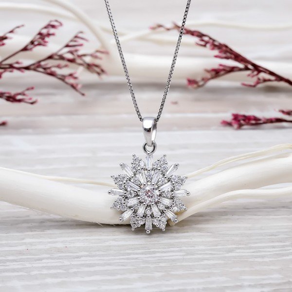 Mặt Dây Chuyền Bạc Beauty Sunflower