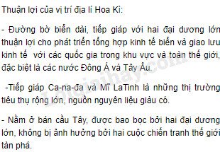 Hãy Cho Biết Vị Trí Địa Lí Của Hoa Kì Có Thuận Lợi Gì Cho Phát Triển Kinh  Tế | Sgk Địa Lí Lớp 11