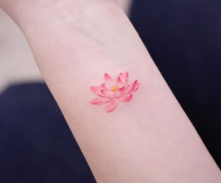 Ý Nghĩa Hình Xăm Hoa Sen? Những Mẫu Hình Xăm Hoa Sen Mini Đẹp Nhất