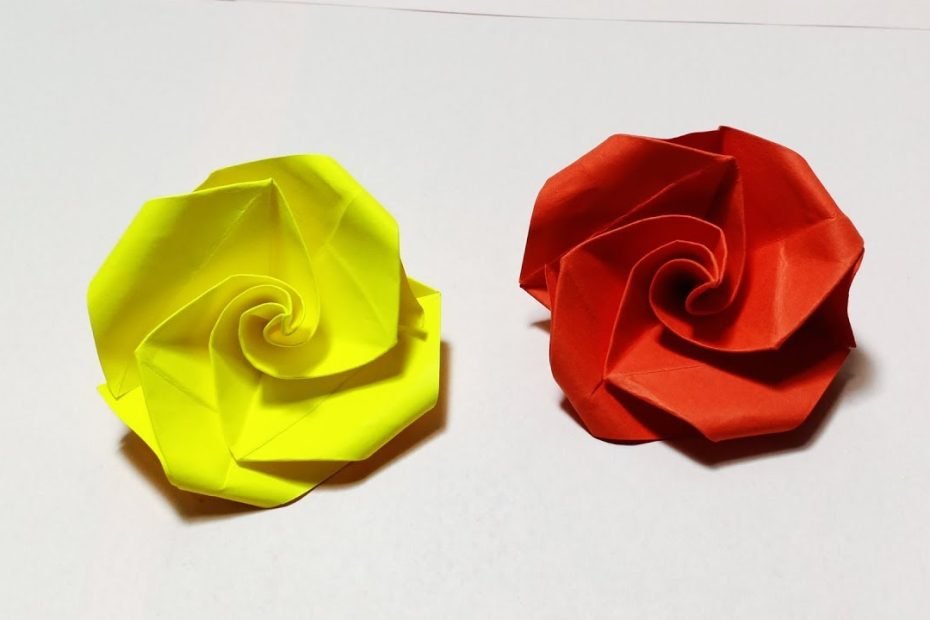 Cách Gấp Hoa Hồng Bằng Giấy Dễ Nhất / Xếp Hoa Hồng Valentine / Easy Origami  Rose - Youtube