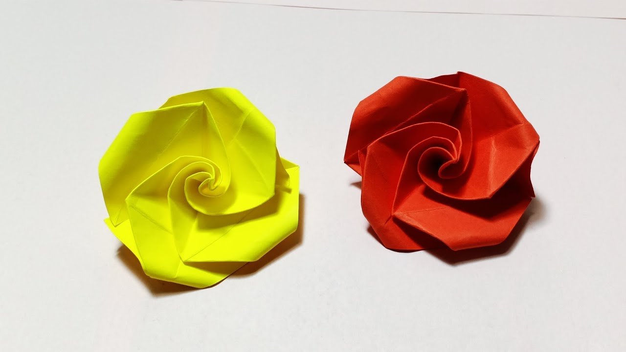Cách gấp hoa hồng bằng giấy dễ nhất / Xếp hoa hồng Valentine / Easy Origami Rose - YouTube Cách Gấp Hoa Hồng Bằng Giấy Dễ Nhất / Xếp Hoa Hồng Valentine / Easy Origami Rose - Youtube